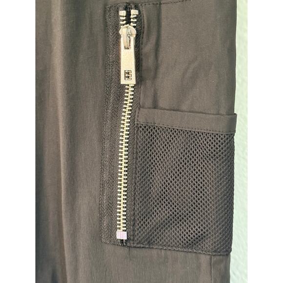 ASOS DESIGN skinny trousers with elastic waist black nylon 28x26 crop - Picture 7 of 11